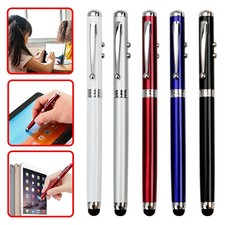 4 in 1 Laser Pointer LED Flashlight Touch Screen Stylus Ballpoint Office Pen UK