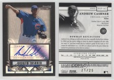 2008 Bowman Sterling Prospects Black Refractor /25 Andrew Cashner #BSP-AC.1 Auto