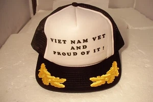 Vietnam Vet And Proud Of It Foam Mesh Trucker Snapback Hat Viet Nam - Picture 1 of 4
