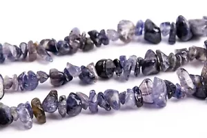 Cuentas sueltas de piedras preciosas naturales genuinas de iolita de 9x7 mm - Imagen 1 de 4
