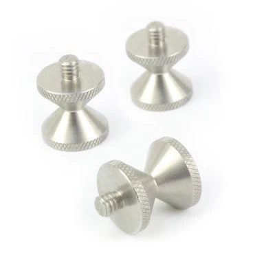 Tornillo de correa para pulgar de mano tipo reloj de arena 3 piezas para trípode cámara carcasa estuche Foto 1 de 4