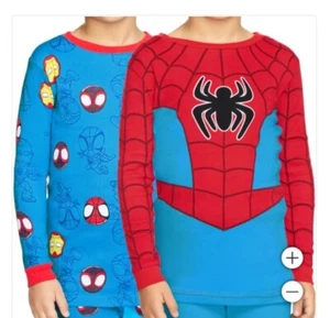 kids Spiderman pajama 4 Piece set boys - Picture 1 of 5