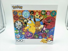 Pokemon 100 Piece Jigsaw Puzzle-Nintendo-Pikachu-Eevee- Buffalo Games *NEW*