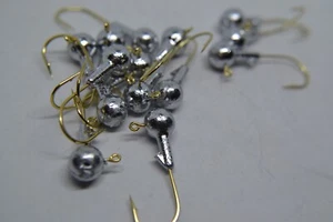1/8 #2 ADLERKRALLE 575 GOLD RUNDER STACHKRAGEN Jighead 100 ct - Bild 1 von 1