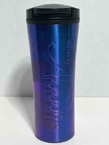🔥 Disney Iridescent Rainbow Aladdin Travel Coffee Mug Cup Tumbler - Picture 1 of 7