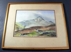 Vintage 1983 Original Signed Ben Nevis Scotland Watercolour Framed Mounted - Picture 1 of 5