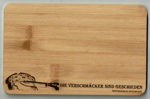 Schneidebrett "Die Verschmäcker sind geschieden" Kurrent Geschriebene Geschichte - Picture 1 of 2
