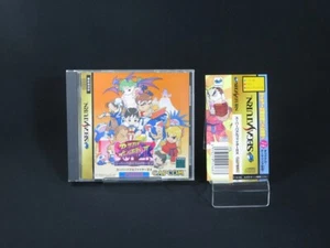 Tested  Super Puzzle Fighter II 2 X w/ Spine Card Obi SEGA SATURN SS Japan 1 - Picture 1 of 9