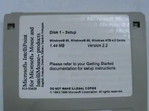 MICROSOFT INTELLIPOINT SOFTWARE VERSION 2.2 FLOPPY DISK - Picture 1 of 1