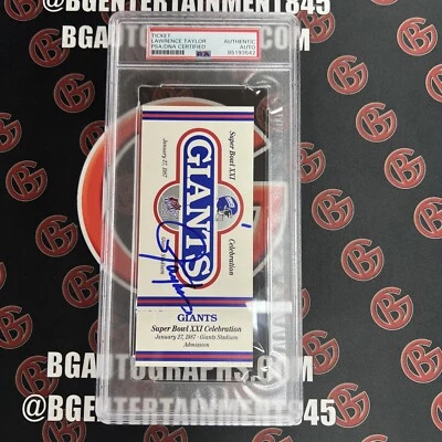 Lawrence Taylor Autographed Super Bowl XXI Celebration Ticket PSA AUTO - Image 1 of 4
