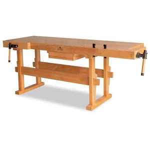 BAMATO Hobelbank WORK-2100 aus Buche Holzwerkbank mit Schubkasten Werkbank - Bild 1 von 10