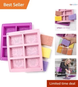 High-Quality Silicone Soap Mold Set - 12 Unique Patterns for Creative Crafts - Picture 1 of 10