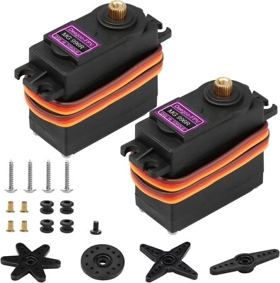 2 X MG996R Metal Gear Digital Torque Servo For Futaba Hitec Sanwa GWS JR Racing - Image 1 of 4