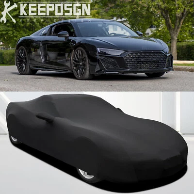 Cubierta completa de coche para Audi R8 exterior interior satinado elástico impermeable ajuste personalizado Foto 1 de 4