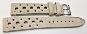 Fine Watch Strap Handmade IN Italy Suede Racing mm20/16 Suede Strap