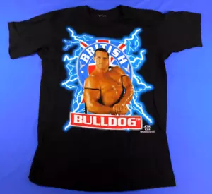 CAMISA DE COLECCIÓN WWF BRITISH BULLDOG 1997 TALLA L/XL WWE SIN ETIQUETA - Imagen 1 de 4