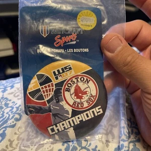 Botston Red Sox 2007 World Series Button MLB - Picture 1 of 1