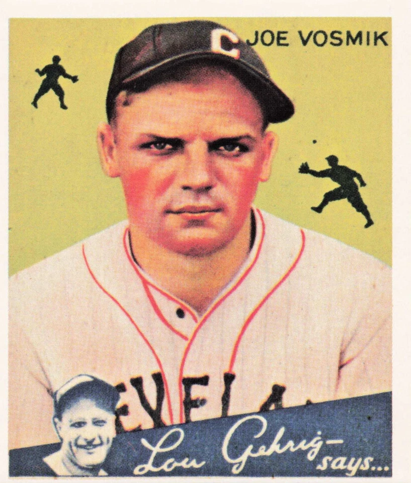 1985 Big League Chewing Gum 1934 Reprints Joe Vosmik Cleveland Indians #77 - Image 1 of 2