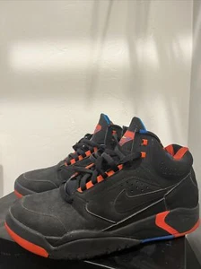 Size 9 - Nike Air Flight Lite Mid Black Team Orange 2021 NO ORIGINAL BOX - Picture 1 of 4