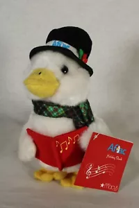 NEW Macy's Aflac Holiday Duck talking Plush Scarf Christmas Carol Singer 6" - Picture 1 of 5