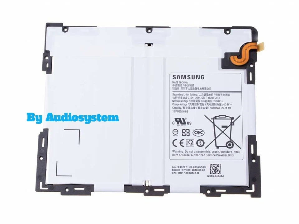 BATTERIA 7300MaH ORIGINALE per SAMSUNG GALAXY TAB A 10.5 SM-T590 T595 GH43-04840 - Immagine 1 di 1