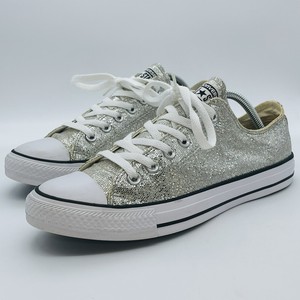 silver sparkly converse sneakers