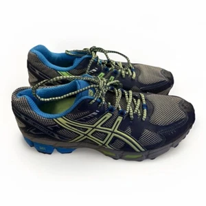 ASICS GEL KAHANA 7 Gray Aqua Trail Running Shoes Sneakers T4G5N D Women Size 10 - Picture 1 of 10