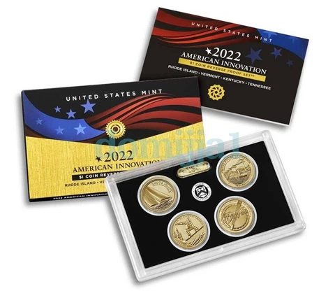 🎀 2022-S American Innovation Dollar REVERSE Proof Set / Same Day Shipping! Cover