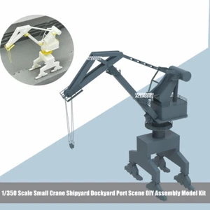 Gru scala 1/350 cantiere navale porto scena fai da te assemblaggio kit modellino militare - Foto 1 di 4