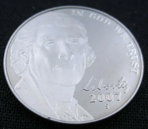 2007 S Gem Proof Deep Cameo Jefferson Nickel Cover