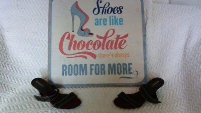 Sandalias Aerosoles Powpaya Cuero Marrón 3" Tacón Deslizable Para Mujer Talla 10 M - Nuevas Sin Caja Foto 1 de 4