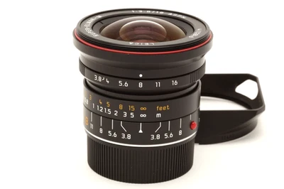Leica 18mm f3.8 Super Elmar-M Lens (6 Bit) with Hood #49062 - Image 1 of 4