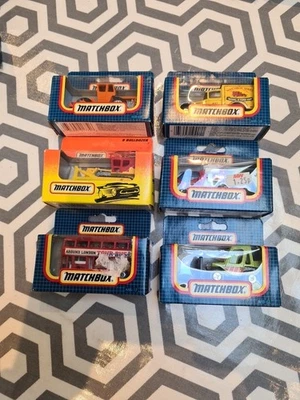 Matchbox 1990s Mint And Boxed Set Of 6 Trucks Etc Mb 61 Mb17 Mb57 Mb38 Mb9 Mb68  - Image 1 of 4
