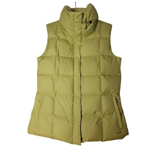 Eddie Bauer limettengrüne Gänsedaunen 85% Reißverschluss Weste S Small Rollkragen - Bild 1 von 6