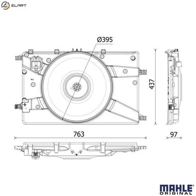 FAN ENGINE COOLING CFF 546 000P FOR VAUXHALL ZAFIRA/Mk/III ASTRA/VI CASCADA 2.0L - Image 1 of 4