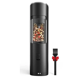Automatic Gravity Electric Salt & Pepper Grinder, Adjustable Coarseness, LED - Picture 1 of 10