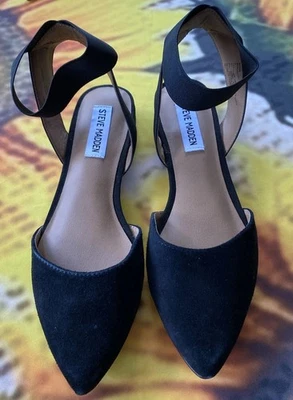 Steve Madden Bona Black Womens Leather Sandals Size 8 - Image 1 of 4