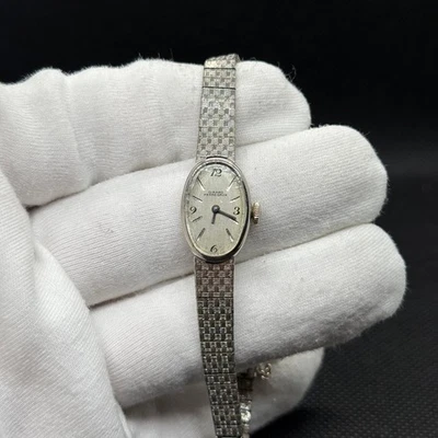 Relógio mecânico vintage feminino Girard-Perregaux folheado a ouro 10k - Imagem 1 de 4