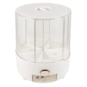 Durchsichtiger Reisspender, drehbar, luftdichter Müslispender mit 6 Fächern - Bild 1 von 12