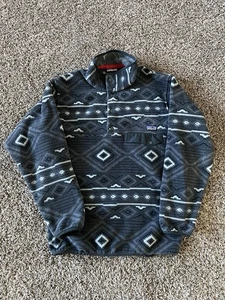 Patagonia Snap-T Pullover Men's Small Gray Aztec Tribal Synchilla Fleece Outdoor - Picture 1 of 6