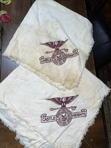 1902 Castle Heights Accademia Militare Libano, Tessuto Tennessee con emblema scuola - Foto 1 di 2
