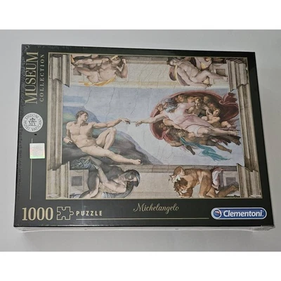 NEW Clementoni Michelangelo Creation of Man Jigsaw Puzzle 1000 Pieces SEALED - Image 1 of 4