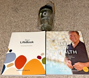 LOT OF 2 OPTAVIA BOOKS-YOUR LIFEBOOK AND DR. A HABITS OF HEALTH AND BONUS SHAKER - Picture 1 of 11