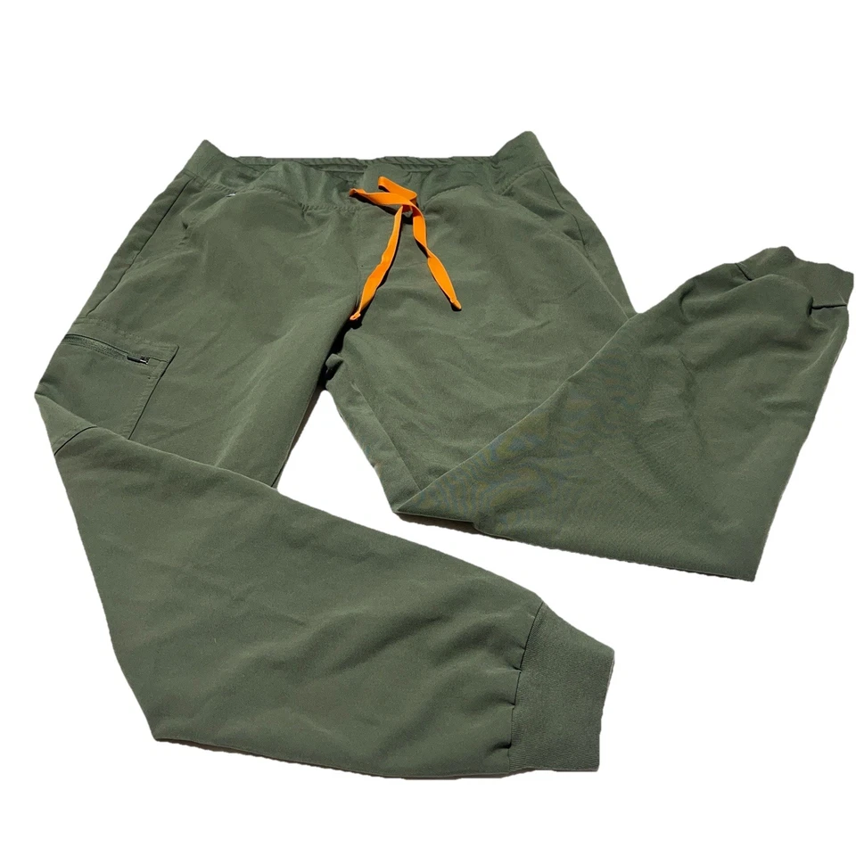 FIGS Zamora Jogger Scrub Pants Women Size L Bottoms Zip Pocket Pull On - Image 1 of 4