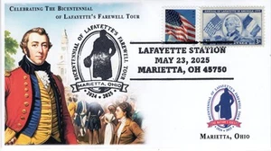25-200, 2025, LaFayette’s Farewell Tour, Pictorial Postmark, Event Cover, Bicen - Picture 1 of 1