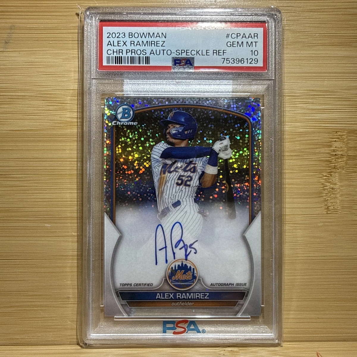 Bowman New York Mets Autographed Baseball Trading Cards