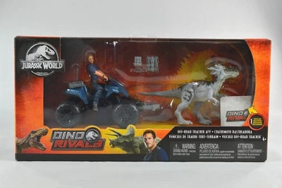 Jurassic World Dino Rivals Off-Raod Tracker ATV Set Owen & Dracorex Mattel NEW - Image 1 of 4