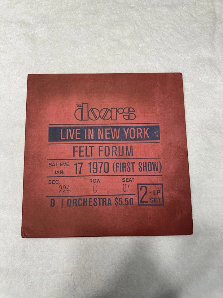 The Doors Live in New York Jan 17, 1970, First Show 180g Vinyl 2LP Used - Image 1 of 4