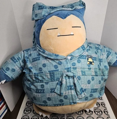 Peluche Build-A-Bear Pokemon Jumbo 24" Snorlax relleno con etiquetas y ropa  Foto 1 de 4