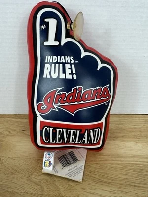Cleveland Indians Rule #1 Finger Plush Good Stuff Window Suction Cup Decoration - Image 1 of 3